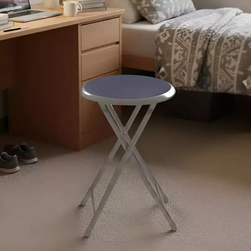 Tabouret pliant sans dossier de 45,7 cm (18 pouces) avec capacité de 102 kg (225 livres) pour la maison ou le bureau