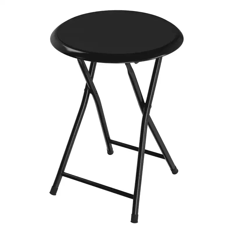 Tabouret pliant sans dossier de 45,7 cm (18 pouces) avec capacité de 102 kg (225 livres) pour la maison ou le bureau