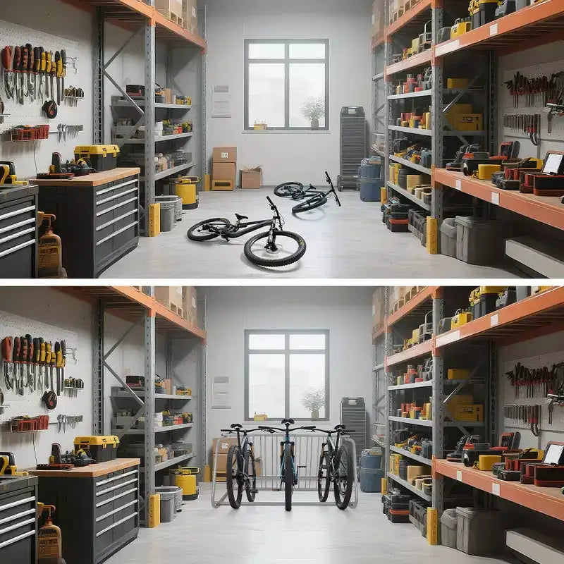 Range-vélo au sol,Range-vélo simple face 5 vélos,Range-vélo en grille à fixer au sol,Support de stationnement de vélo autoportant au sol,Supports de vélo pour garages et rues