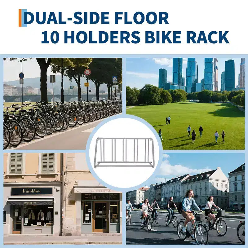 Range-vélo au sol,Range-vélo simple face 5 vélos,Range-vélo en grille à fixer au sol,Support de stationnement de vélo autoportant au sol,Supports de vélo pour garages et rues