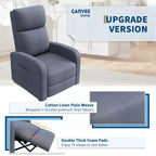 Fauteuil inclinable ergonomique simple, réglable, avec poche latérale, pour adultes, dossier haut, accoudoirs larges et assise rembourrée, pour salon