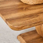 Table basse rectangulaire en faux marbre avec base robuste, table d'appoint moderne pour salon, bureau ou balcon