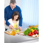 Table en acier inoxydable, table de préparation commerciale en métal robuste avec étagères ouvertes pour cuisines de restaurant, maison, hôtels, préparation des aliments