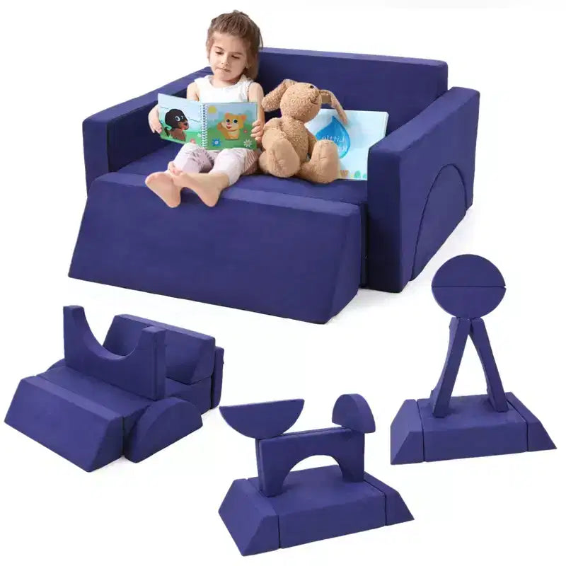 Multifunctional Convertible Sofa, Modular Kids Play Couch
