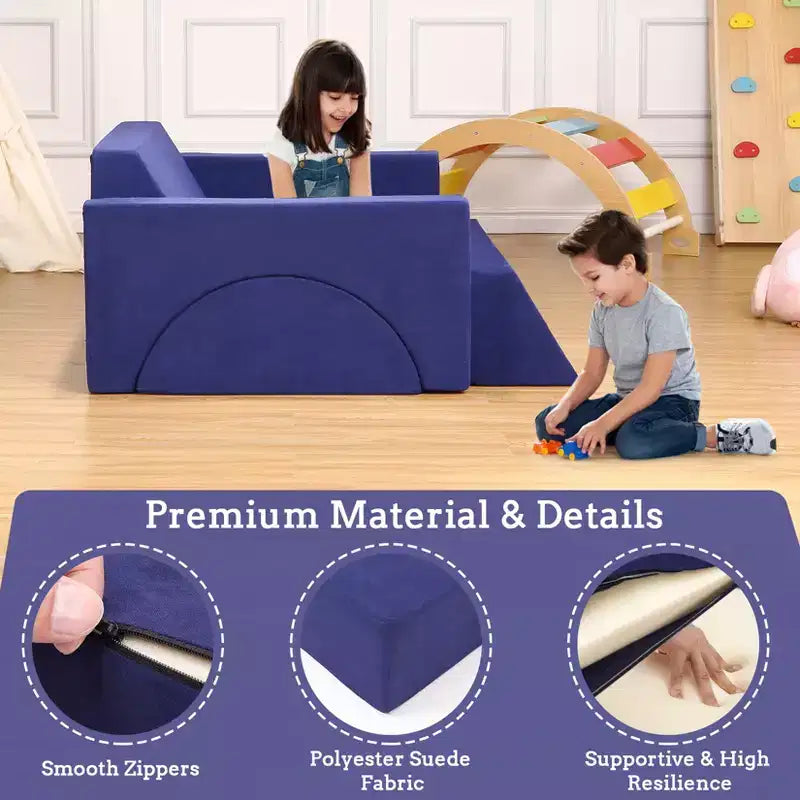 Canapé convertible multifonctionnel, canapé de jeu modulaire pour enfants
