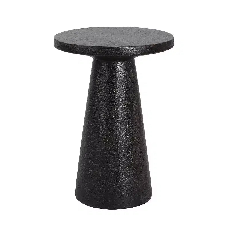 Table d'appoint moderne en béton léger pour salon ou patio