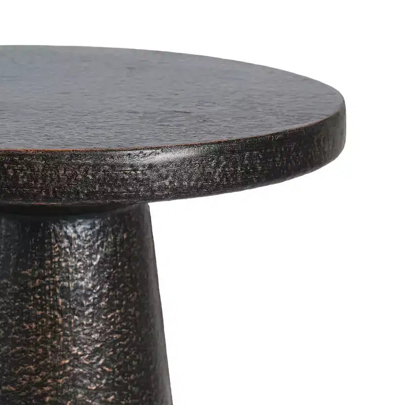 Table d'appoint moderne en béton léger pour salon ou patio