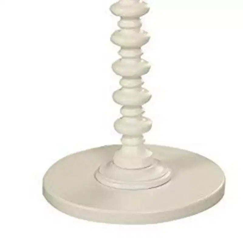 Table d'appoint Royal Hampton avec plateau rond, blanc