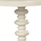 Table d'appoint Royal Hampton avec plateau rond, blanc