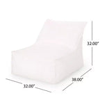 Canapé-fauteuil poire résistant à l'eau pour adultes, salon et chambre à coucher