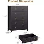 Commode avec poignées rondes, 3 tiroirs plats blancs, ferrures exquises, petite armoire de rangement à côté du lit dans la chambre.