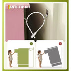 Commode 4 Tiroirs avec Station de Charge, Commode Moderne avec Contrôle par Application, Grand Meuble de Rangement pour Chambre et Salon