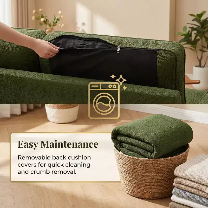 Canapé-lit sectionnel convertible en L de 81 po avec lit gigogne, méridienne de rangement et ports de chargement USB