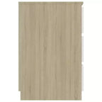 Bureau en Bois d'Ingénierie Blanc, Taille Moyenne, Bureau Durable pour la Maison