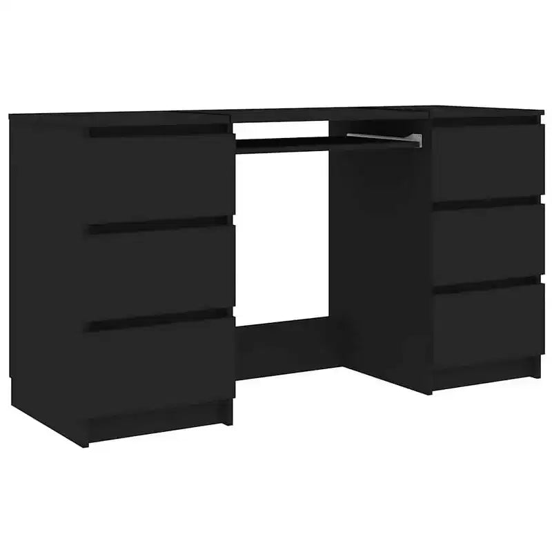 Bureau en Bois d'Ingénierie Blanc, Taille Moyenne, Bureau Durable pour la Maison