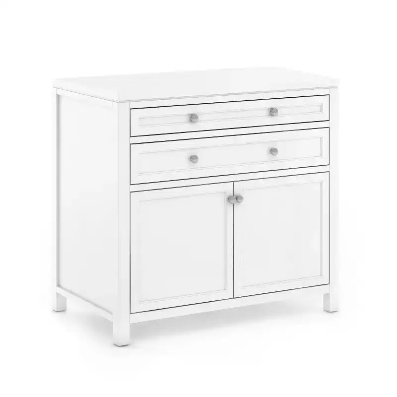 Meuble de rangement pour fournitures d'art pour enfants avec 5 tiroirs, portes à fermeture amortie et finition anti-rayures