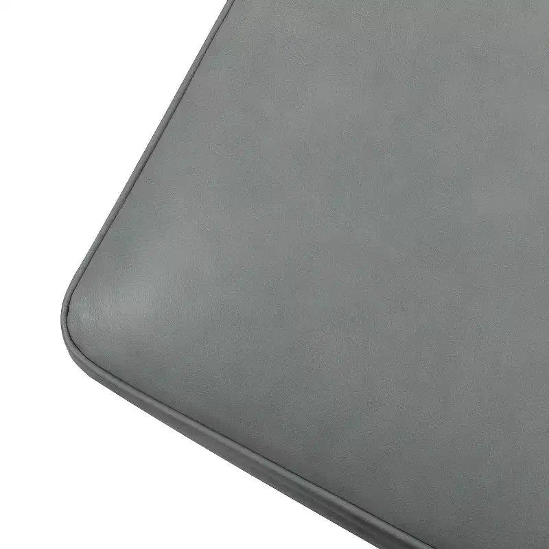 Ottoman en cuir véritable contemporain de 67 cm de large pour salon