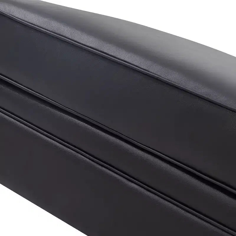 Ottoman en cuir véritable contemporain de 67 cm de large pour salon