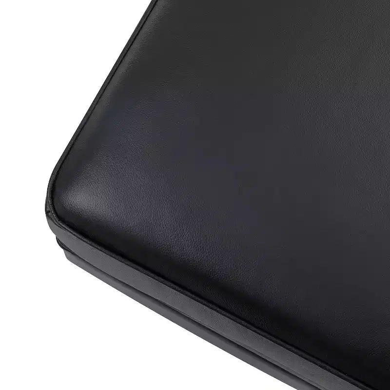 Ottoman en cuir véritable contemporain de 67 cm de large pour salon